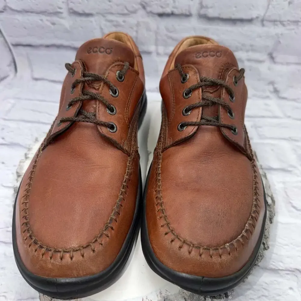 Ecco Seawalker Tie Casual Comfort Leather Shoes Men's Size EU 46 US 12